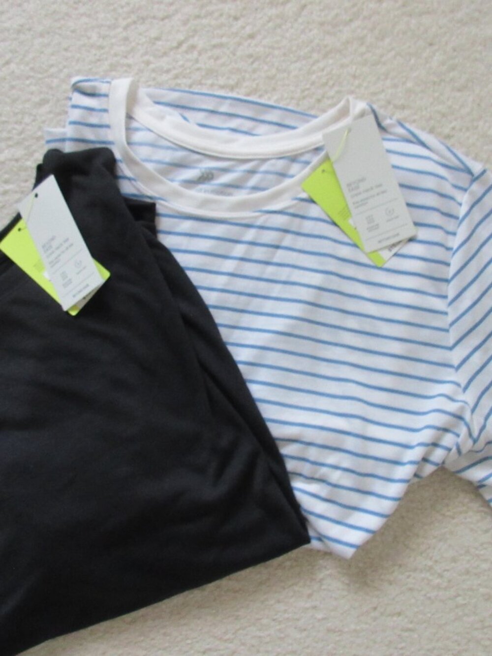 NWT - Two Crew Neck Tees in Long Length and Regular Fit